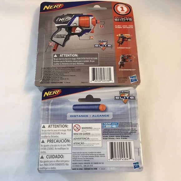 NERF Micro Shots Strongarm w 30 NERF  Darts N-strike Elite - Picture 3 of 3